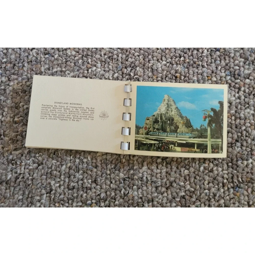 Vtg 1960s Postcard‎ Disneyland Hi-Lites Walt Dsney Souvenir Mini Booklet